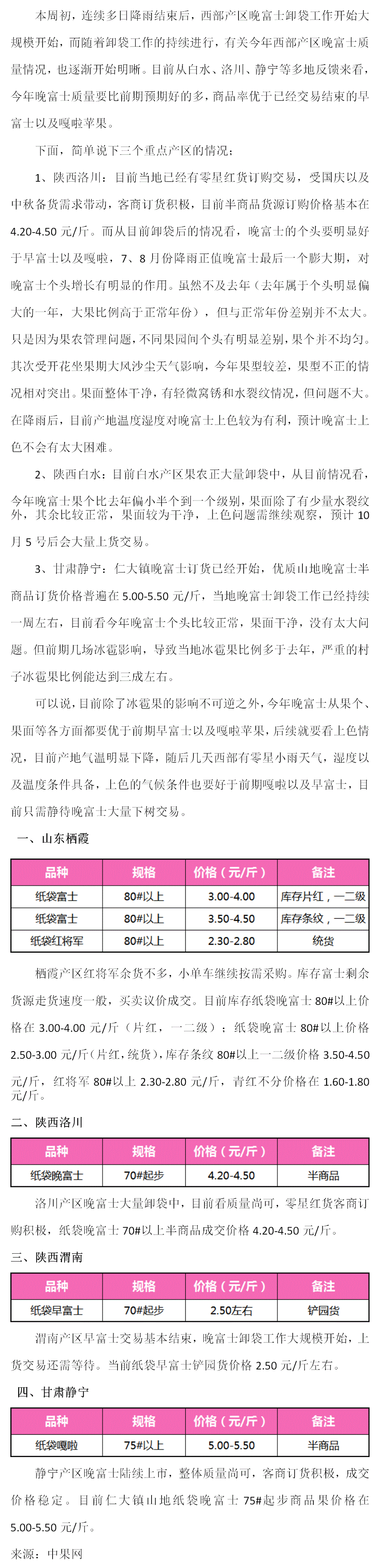 苹果：晚富士质量超预期（2025年9月22日--9月27日周报）