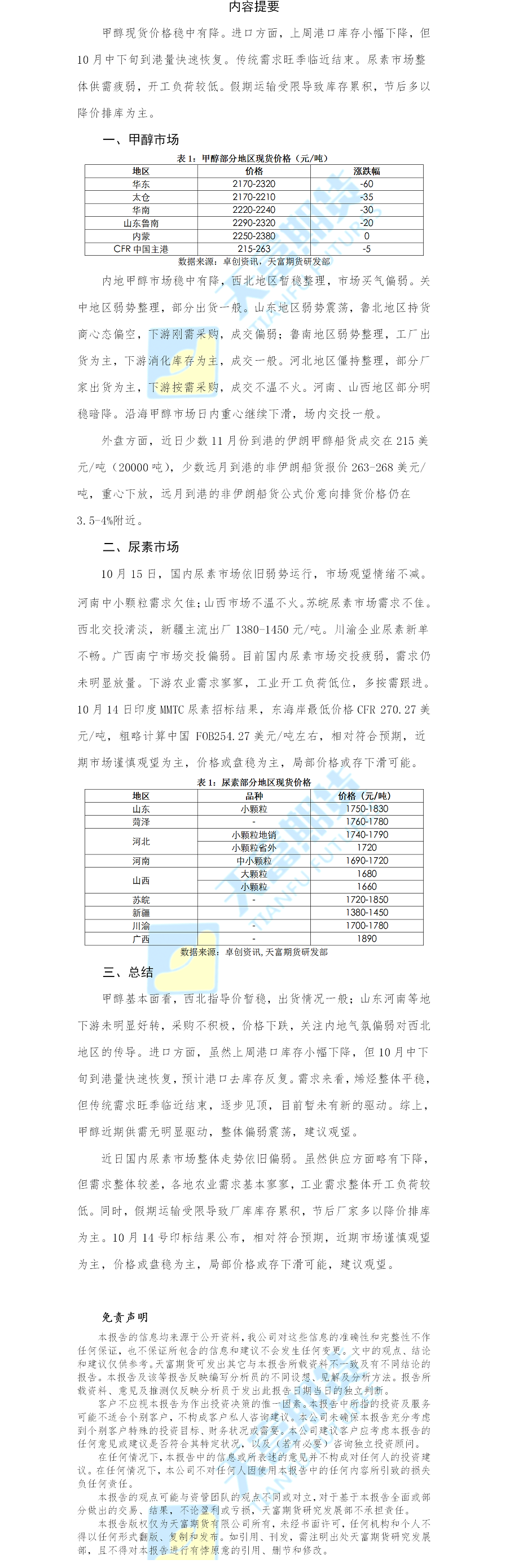 甲醇尿素日报.png