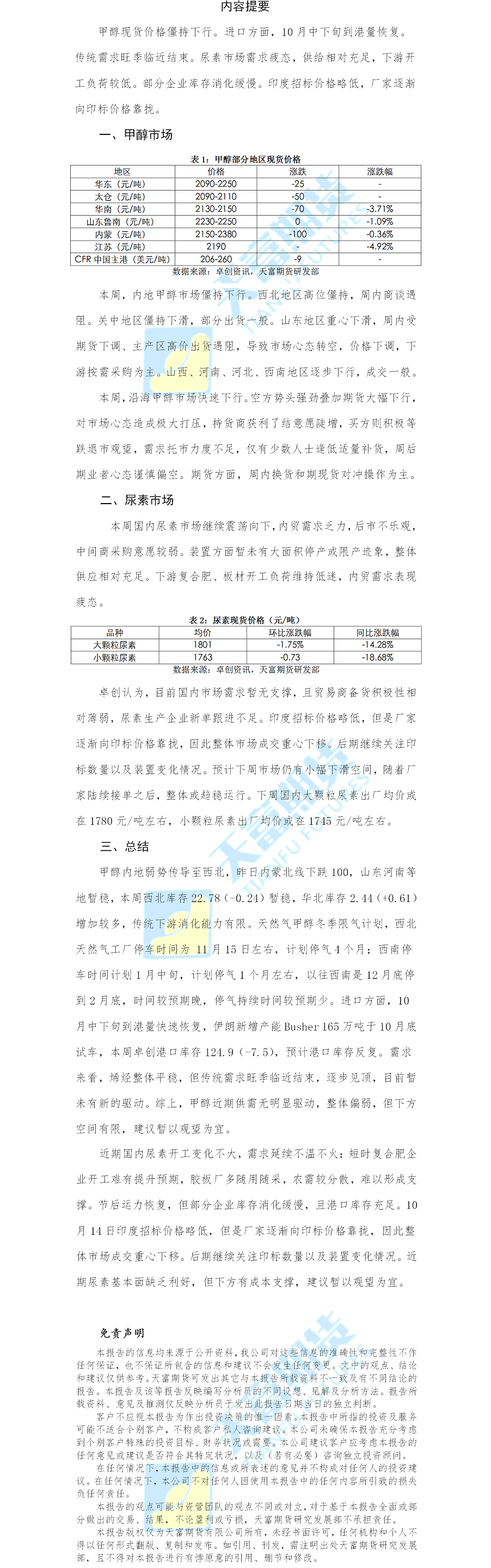 甲醇尿素日报.png