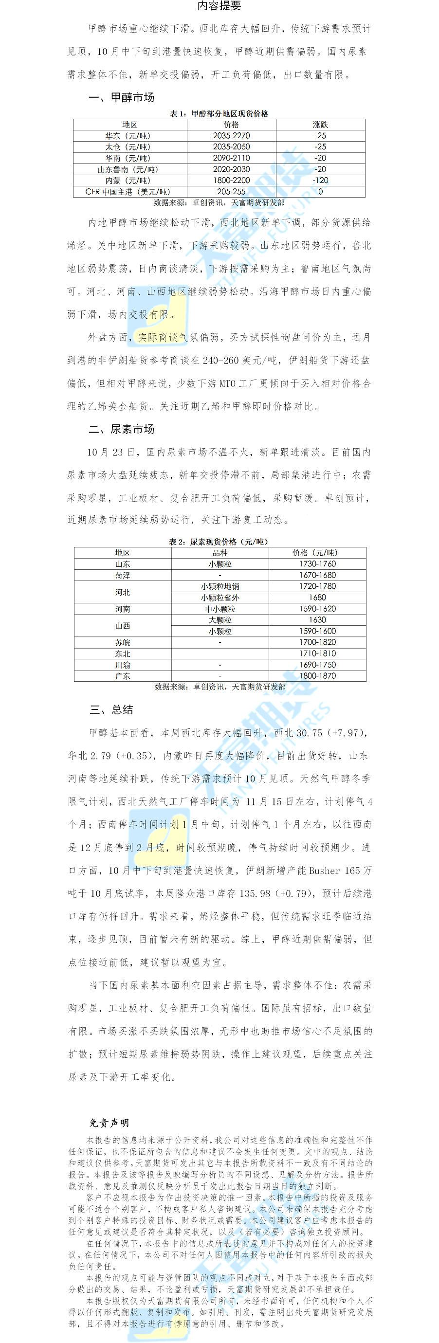 甲醇尿素日报.png