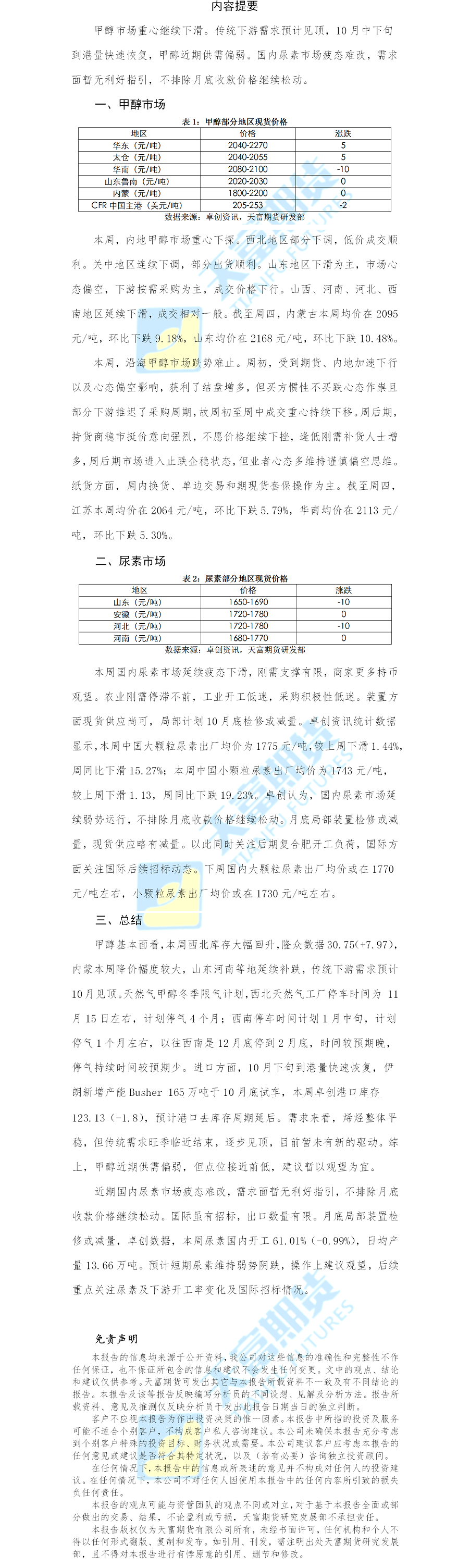 甲醇尿素日报.png