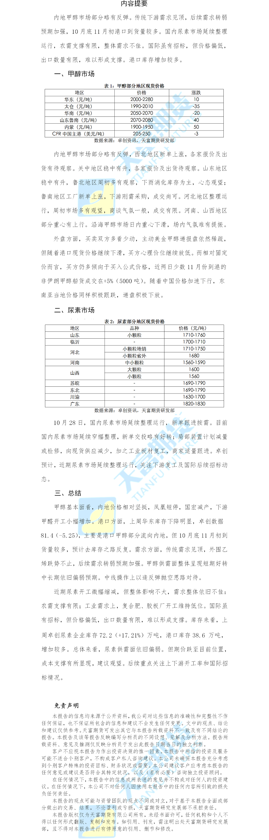 甲醇尿素日报.png