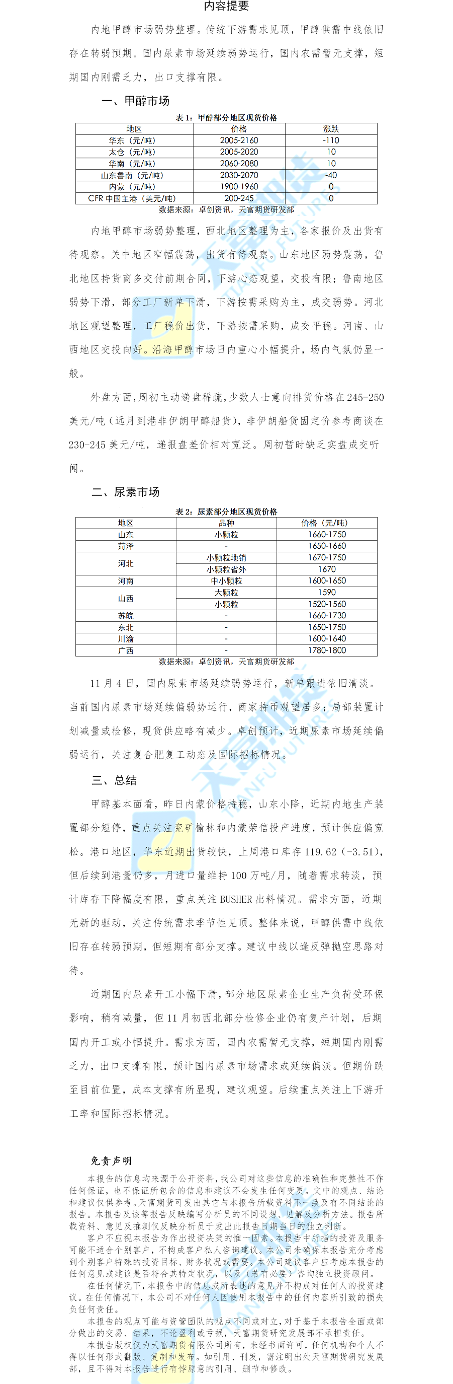 甲醇尿素日报.png
