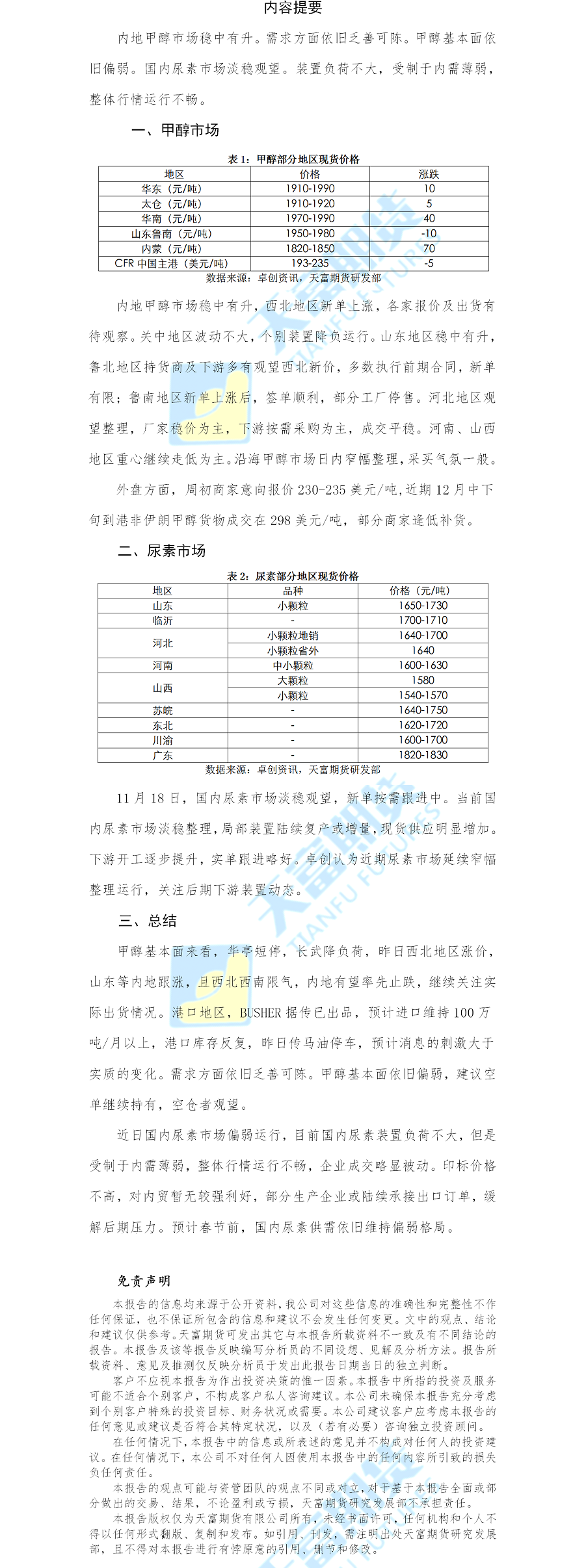 甲醇尿素日报.png