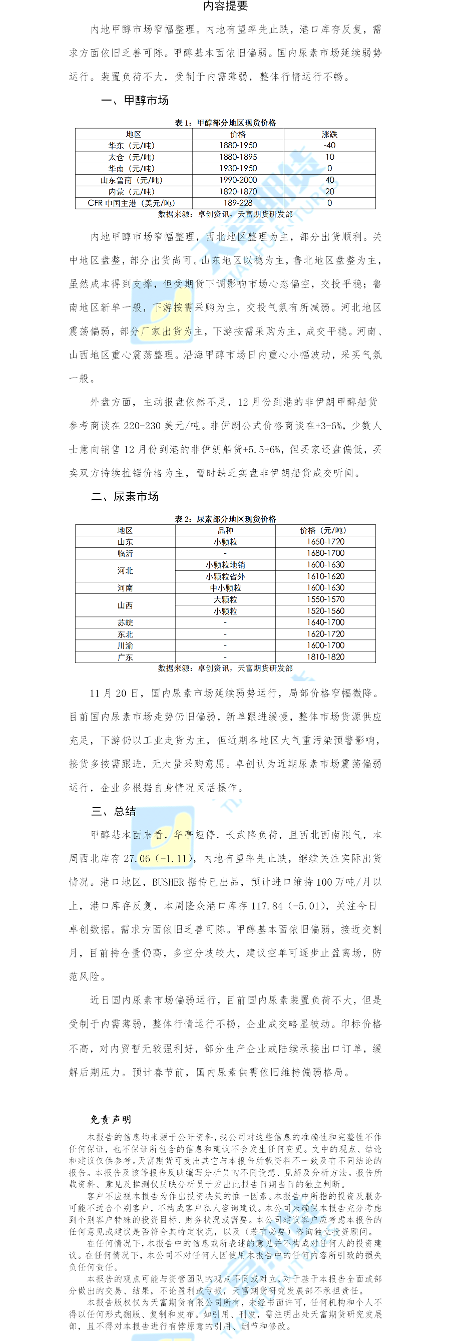 甲醇尿素日报.png