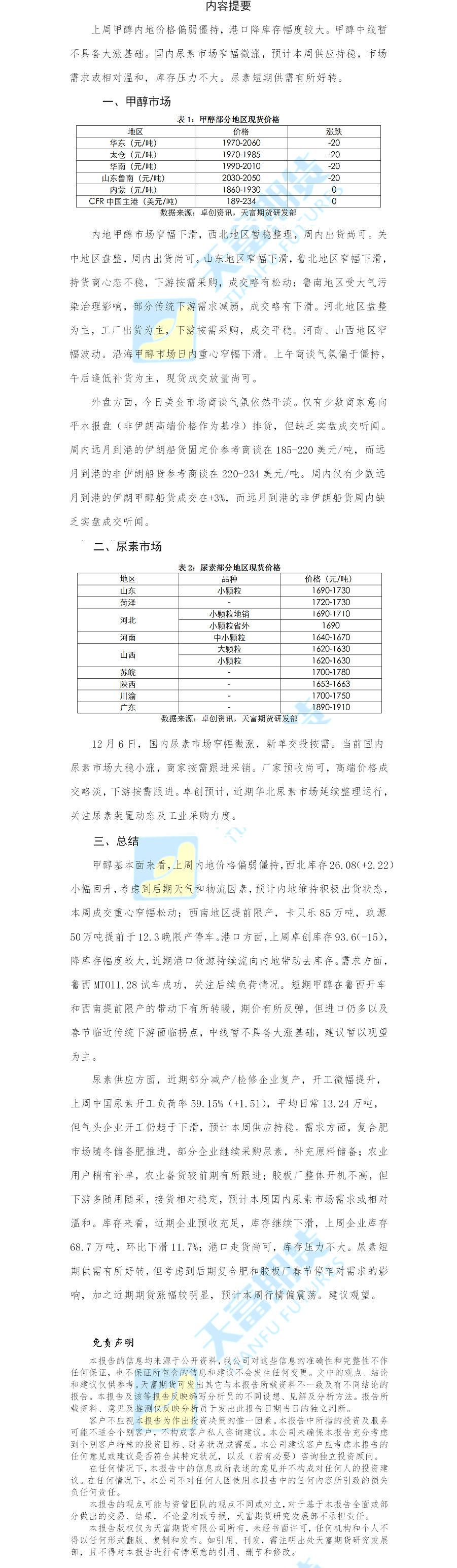 甲醇尿素日报.png