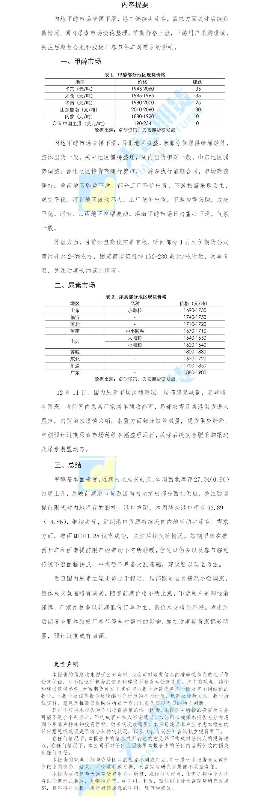 甲醇尿素日报.png