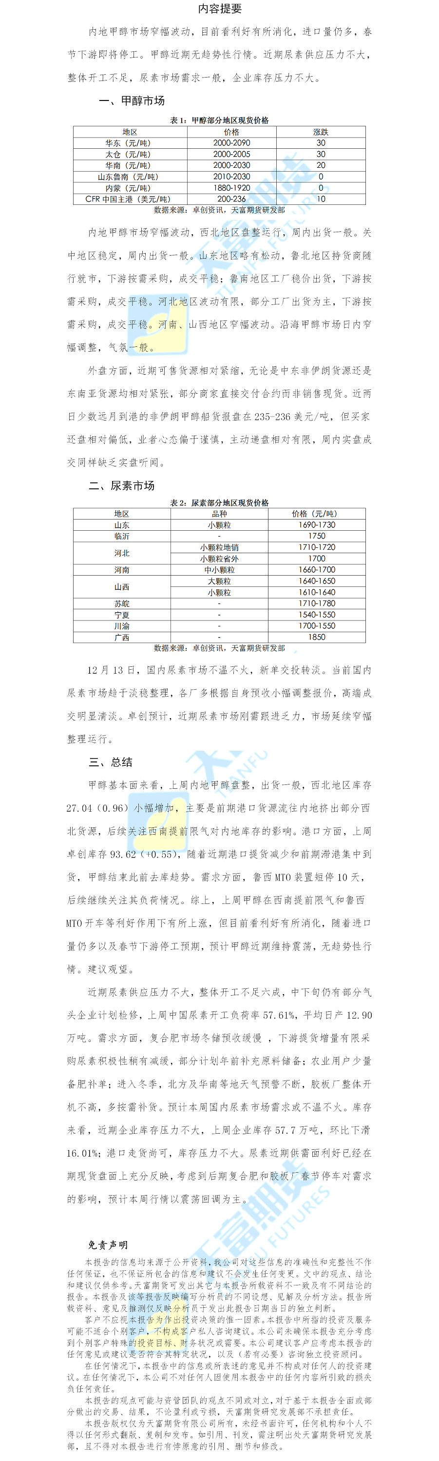 甲醇尿素日报.png