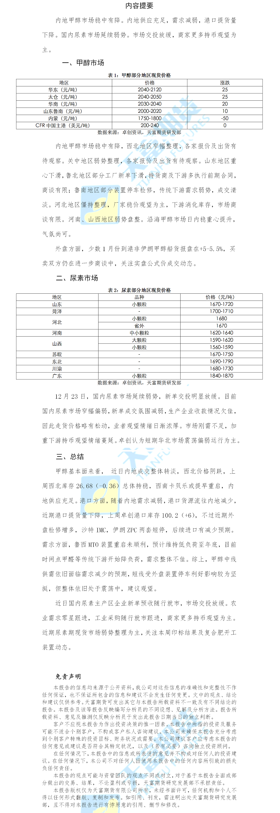 甲醇尿素日报.png