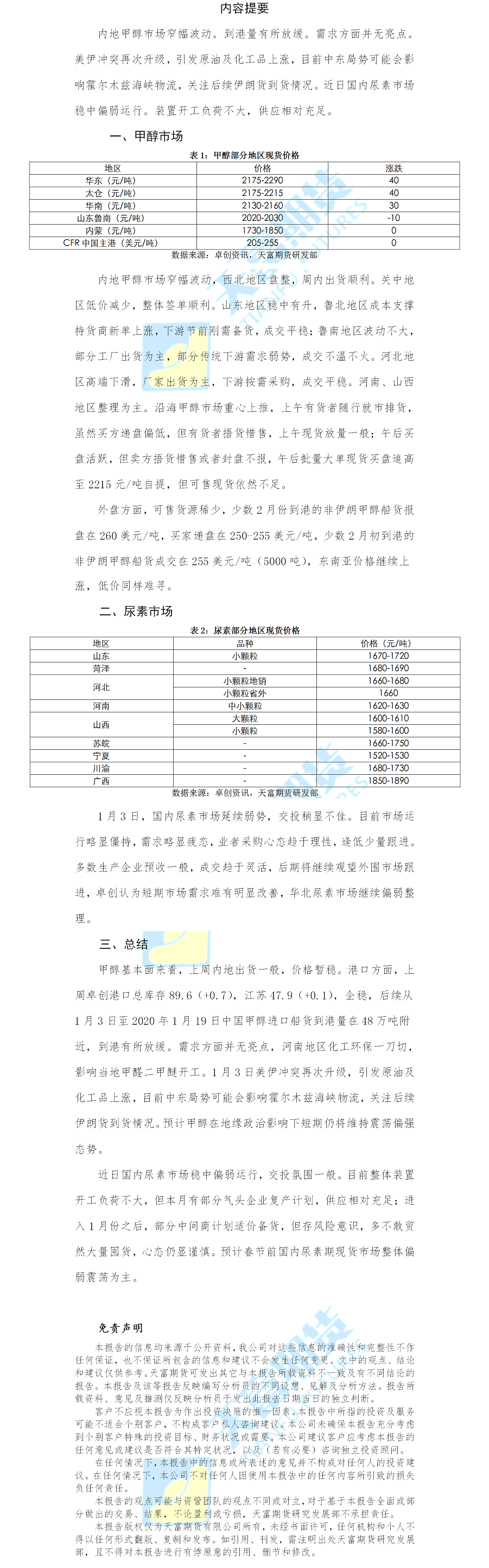 甲醇尿素日报.png