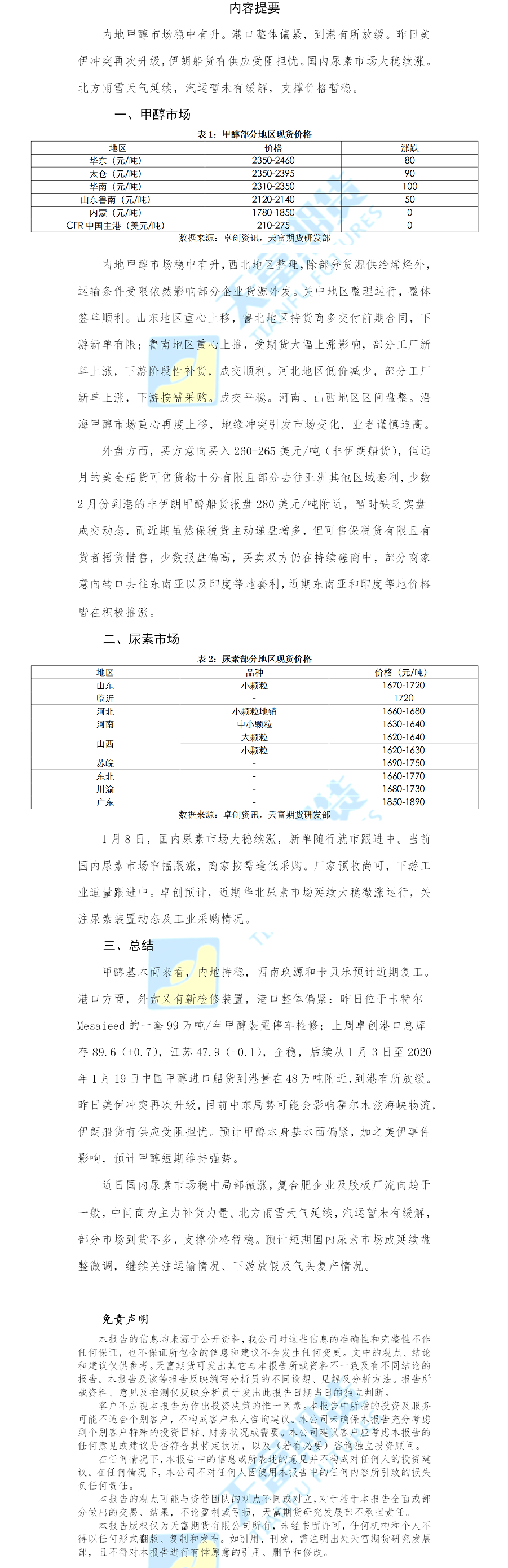 甲醇尿素日报.png