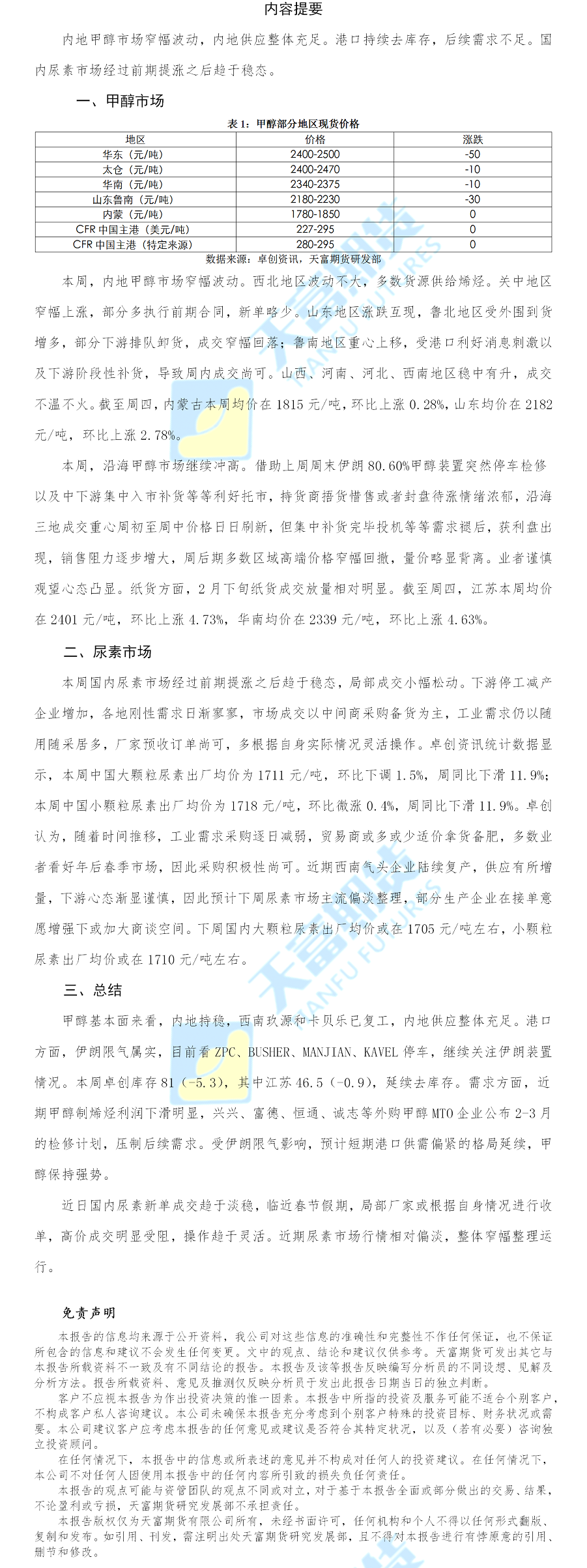 甲醇尿素日报.png