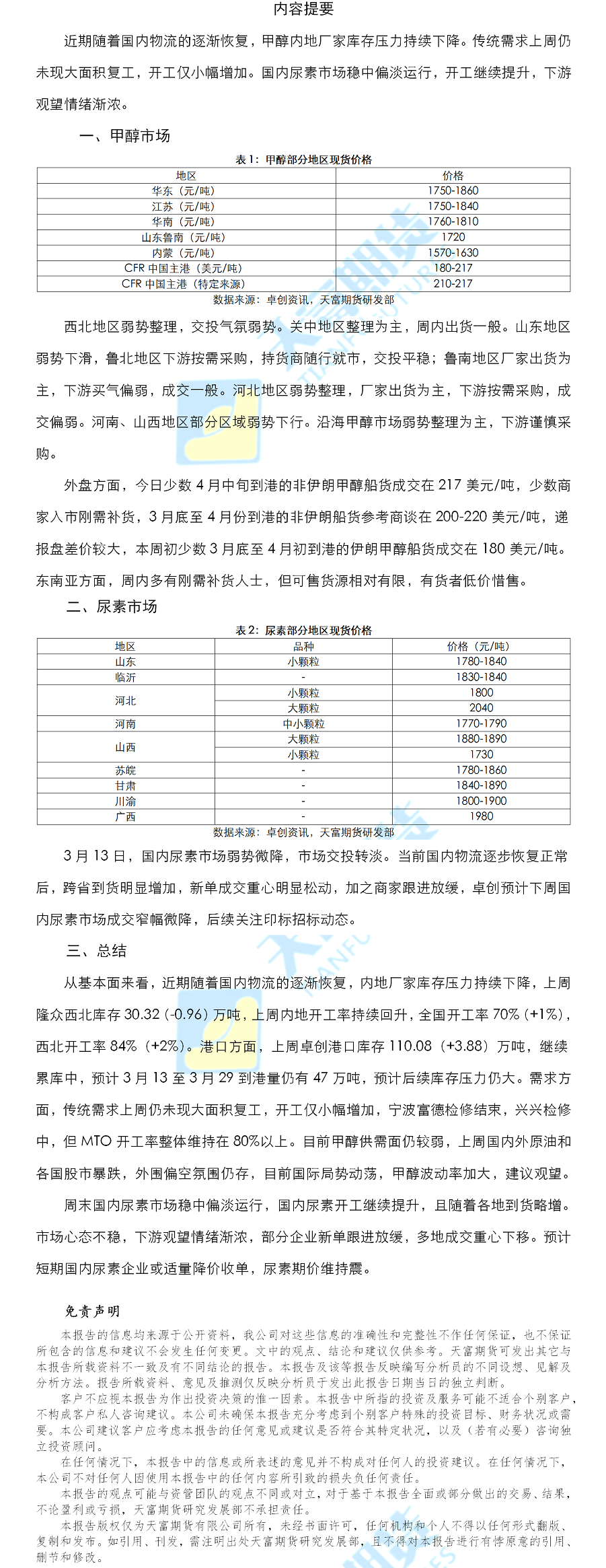甲醇尿素日报.png