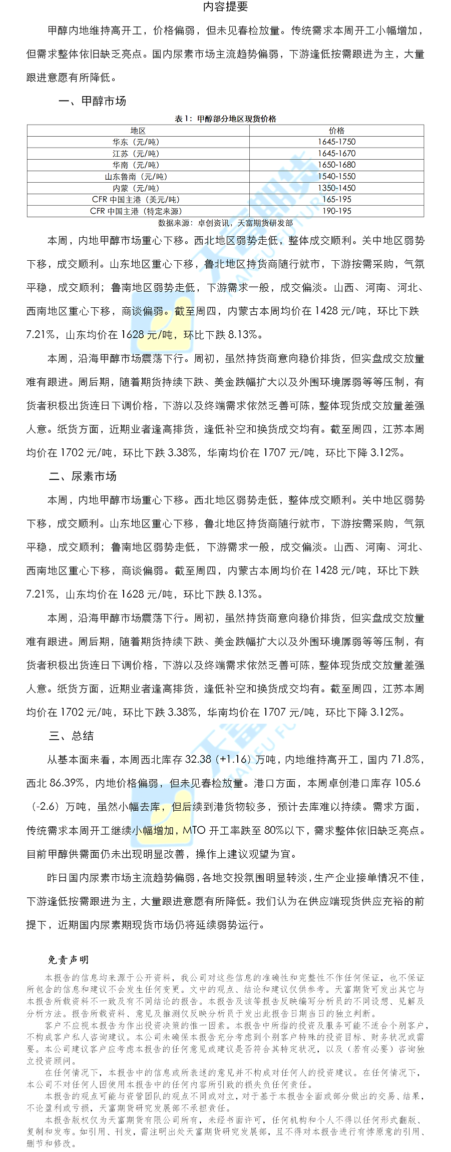 甲醇尿素日报.png