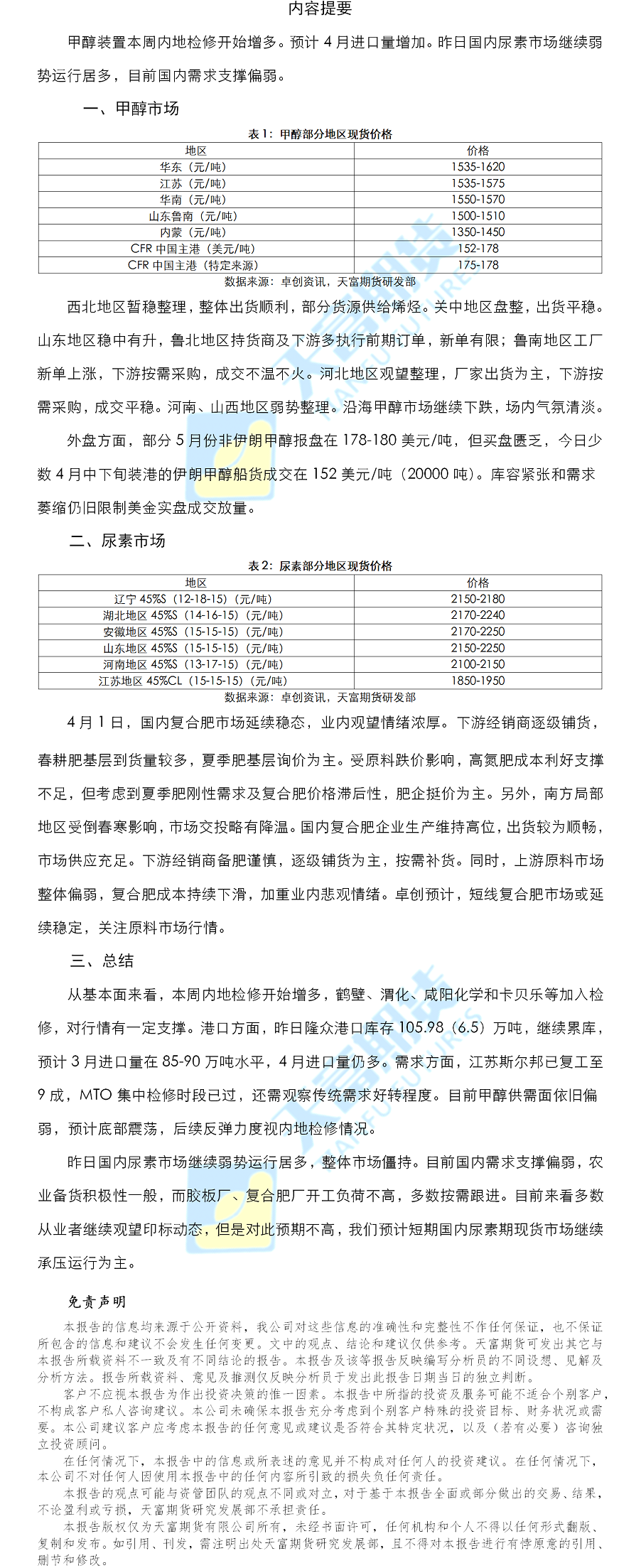 甲醇尿素日报.png