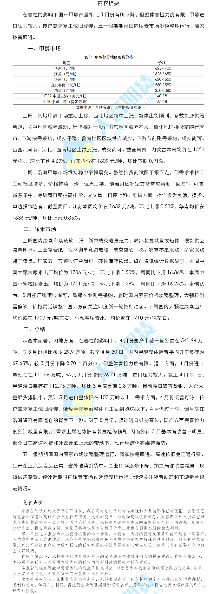 甲醇尿素日报.png