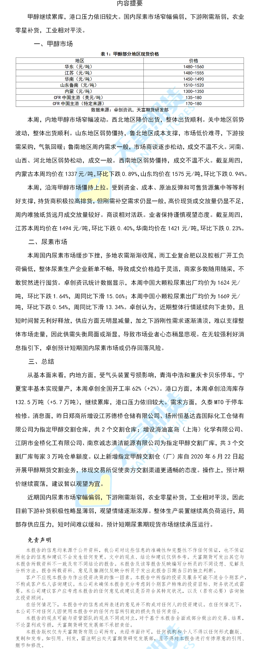 甲醇尿素日报.png