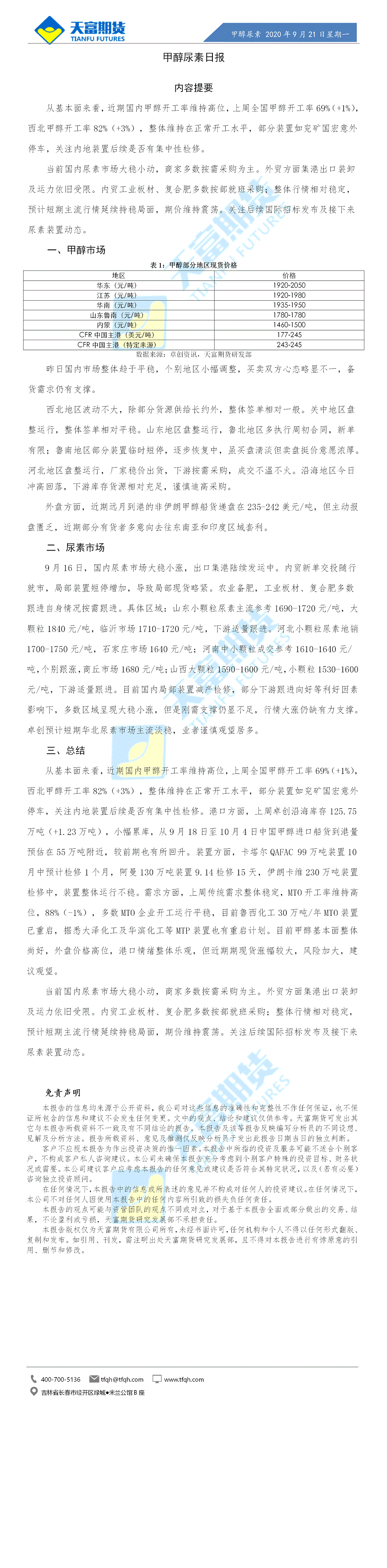 甲醇尿素日报9月21日.gif