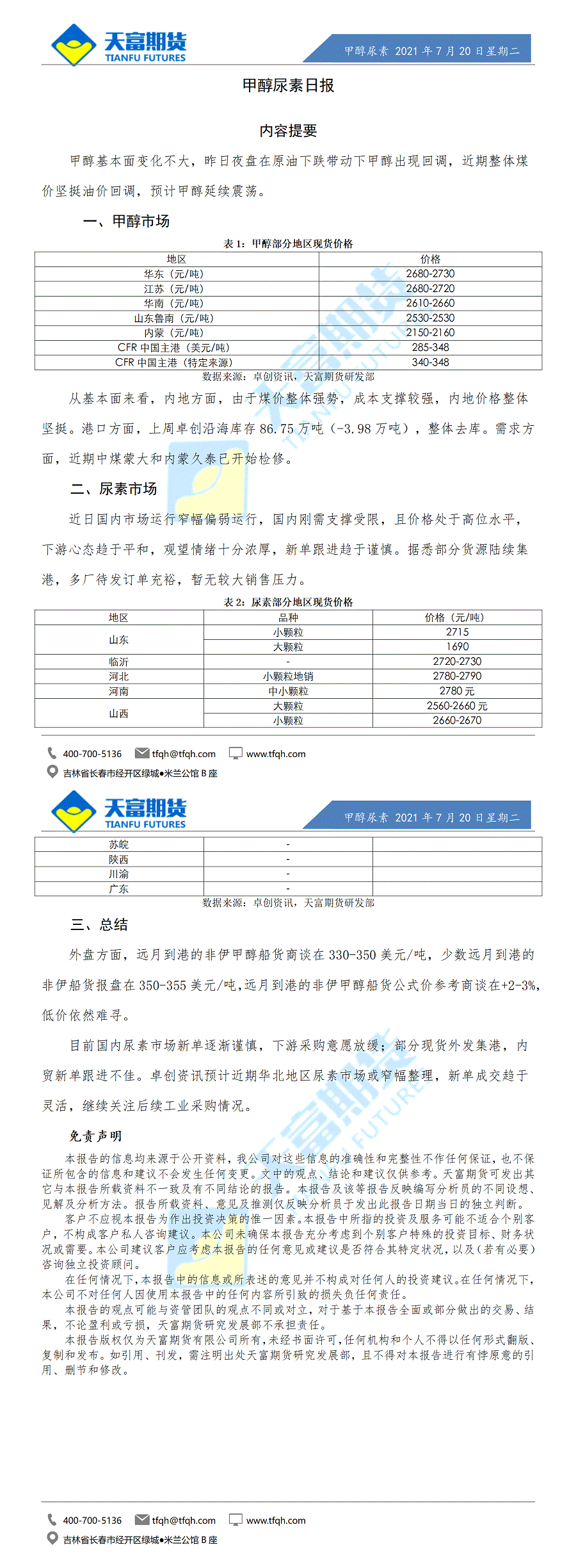 甲醇尿素日报7月20日.gif